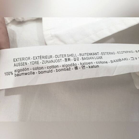 Zara Cotton V Neck Patty Blouse for Woman  size L - Picture 5 of 9